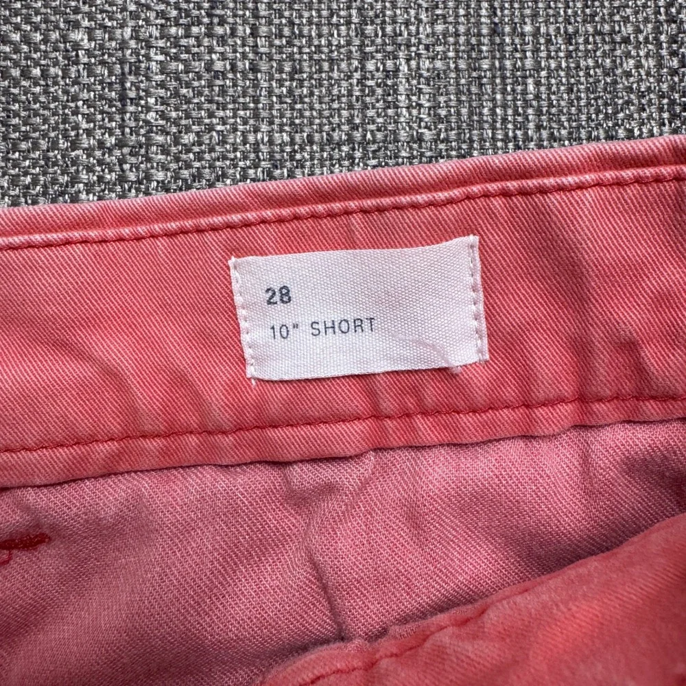 Gap Lived-In Chino Shorts Mens 28 Salmon Pink Coral Cotton 10 Inch Inseam